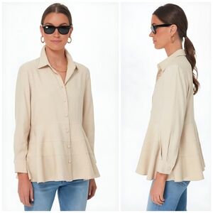 Tuckernuck Beige Button-Down Shirt